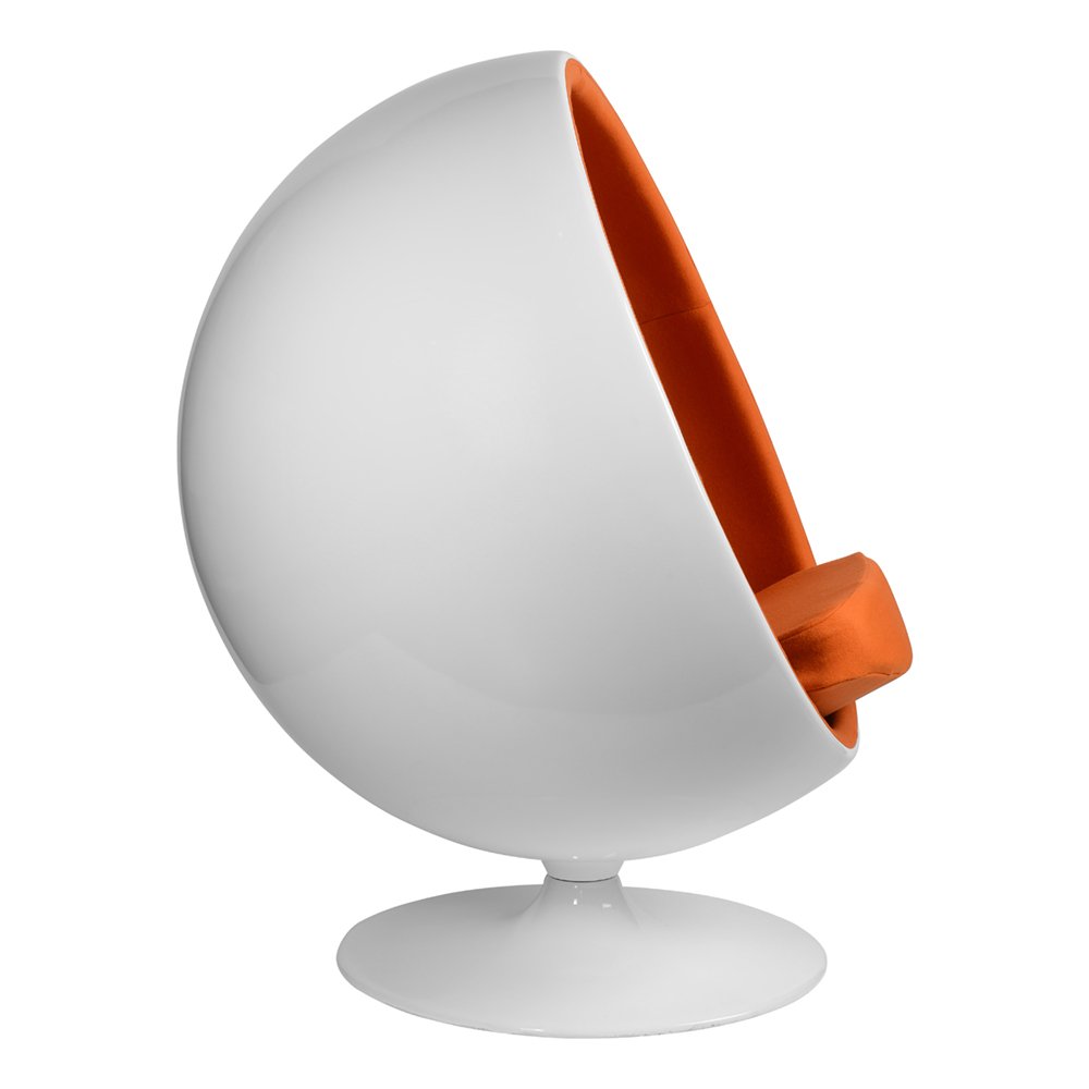Кресло Eero Aarnio Style Ball Chair оранжевое SOHO DESIGN ДИЗАЙНЕРСКИЕ, EERO BALL 131531 Оранжевый  - Вид №1