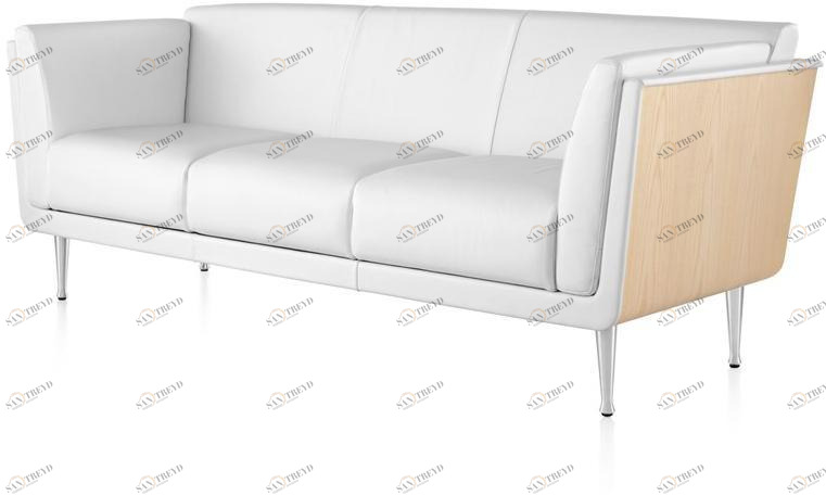 Herman Miller 3-х местный кожаный диван Goetz sun-id-1496674