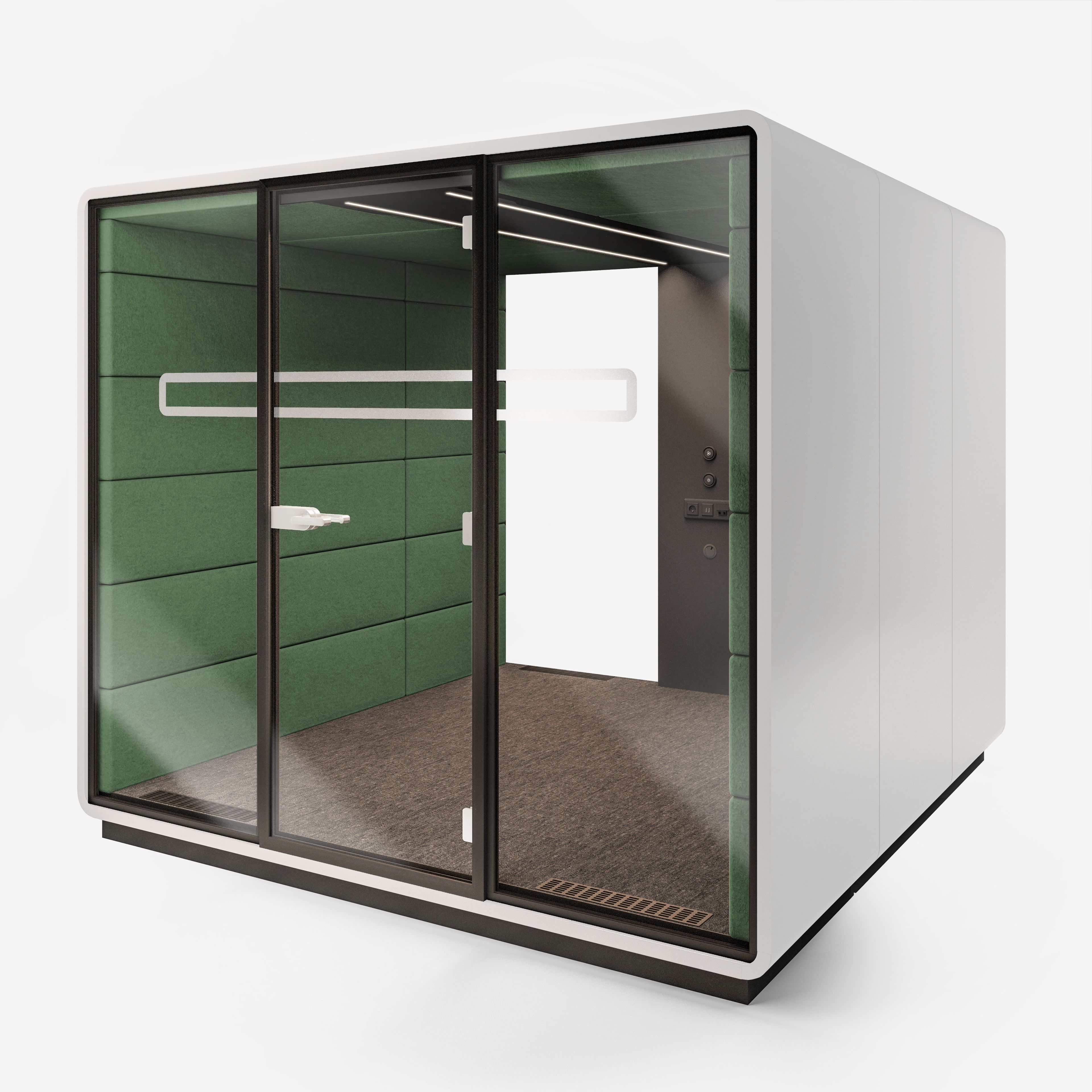 Многосторонняя акустическая офисная кабина со встроенным освещением Mikomax Smart Office Hushoffice ARCH-00059090 - Вид №39