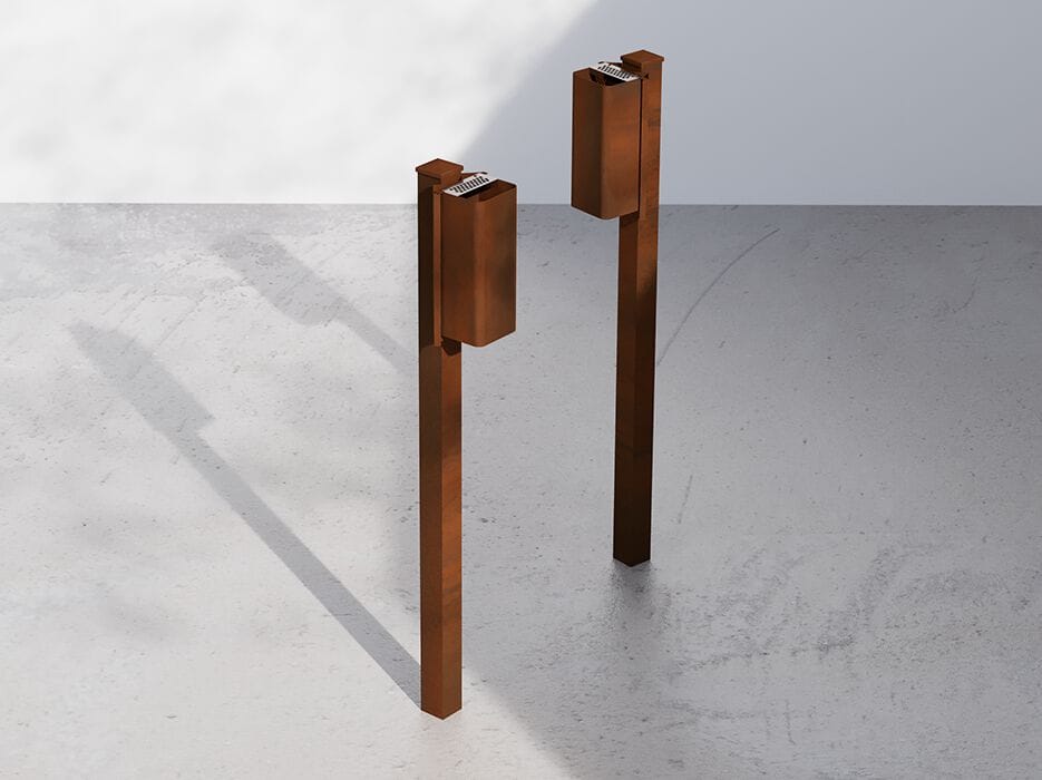 Стальная пепельница для общественных мест с колонной DIMCAR ARCH-00142153 - Вид №1