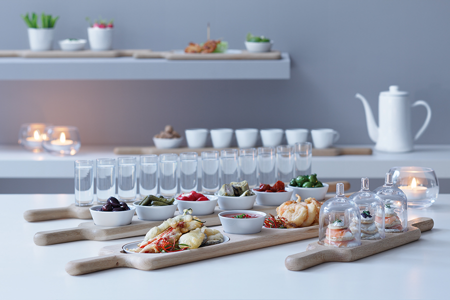 Набор из 12 стопок на подставке Paddle 77 см прозрачное стекло LSA International G107803301 - Вид №4