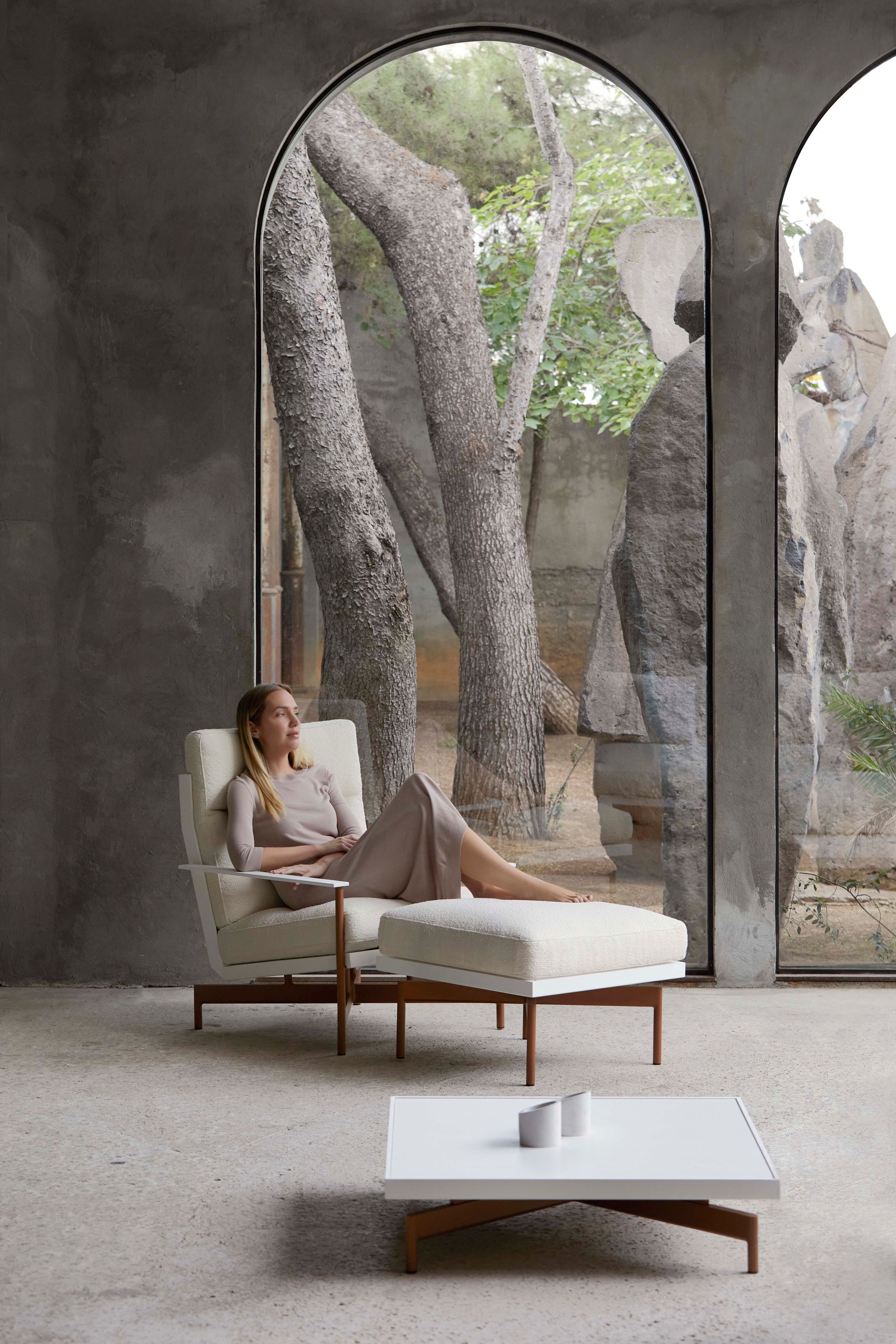 Квадратный пуф из ткани GANDIABLASCO волны ARCH-00039946 - Вид №18