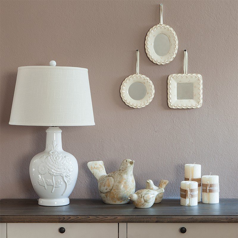 Подсвечник белый большой от Eichholtz 7х6 см "Искусственная свеча", 4 штуки EICHHOLTZ EICHHOLTZ 060250 Белый  - Вид №2