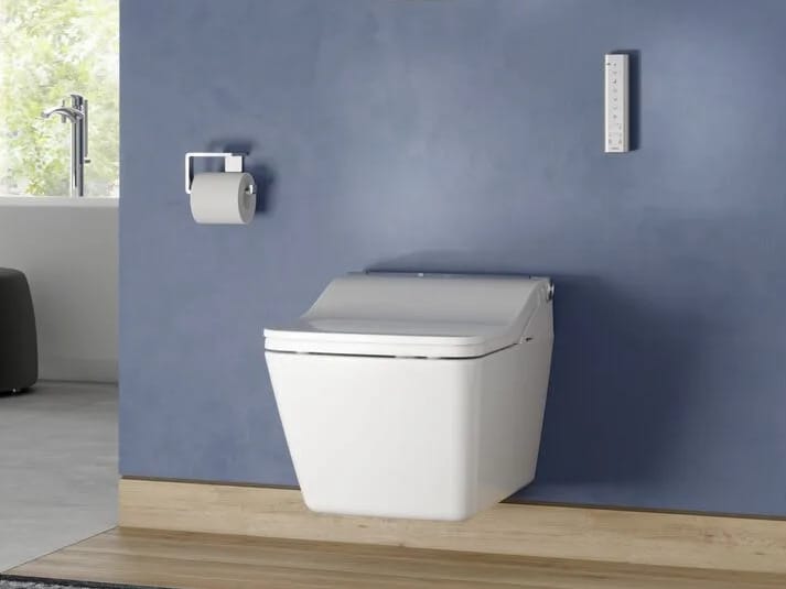 Керамический подвесной туалет биде с ручным душем TOTO Washlet® ARCH-00078003