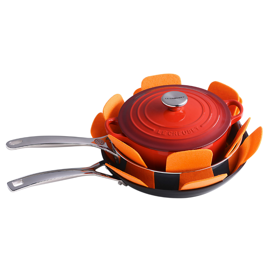 Набор для хранения посуды Le Creuset, 3 предмета, оранжевый 95003440090300 - Вид №2