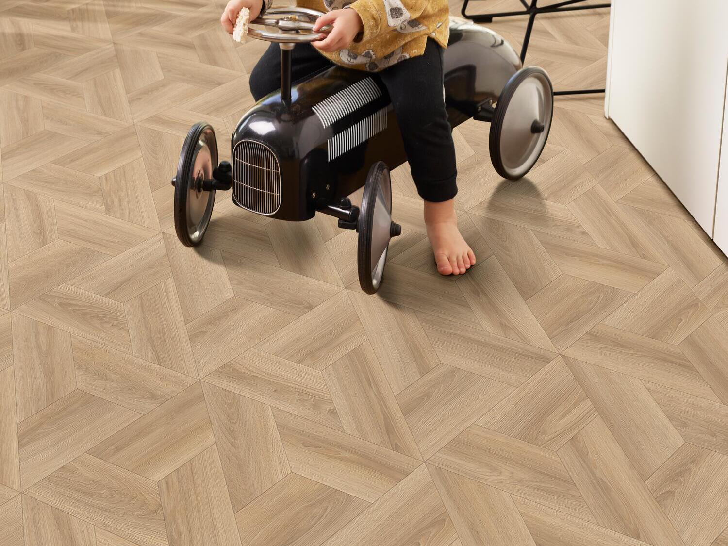 Нескользящий виниловый пол с эффектом дерева BEAUFLOR Mega-Tex ARCH-00029189