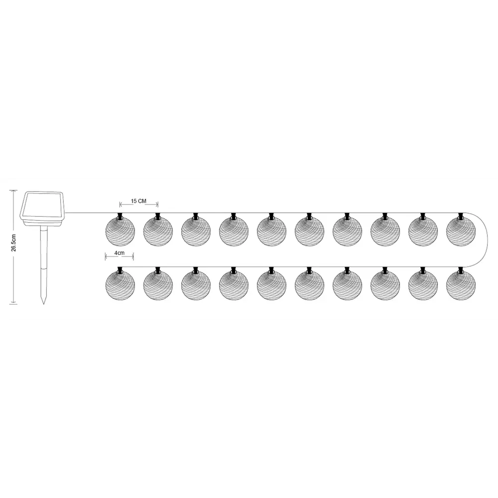 INSPIRE Hina - Солнечная гирлянда с LED-шариками для интерьера и экстерьера 89108354 STLM-0078517 - Вид №6