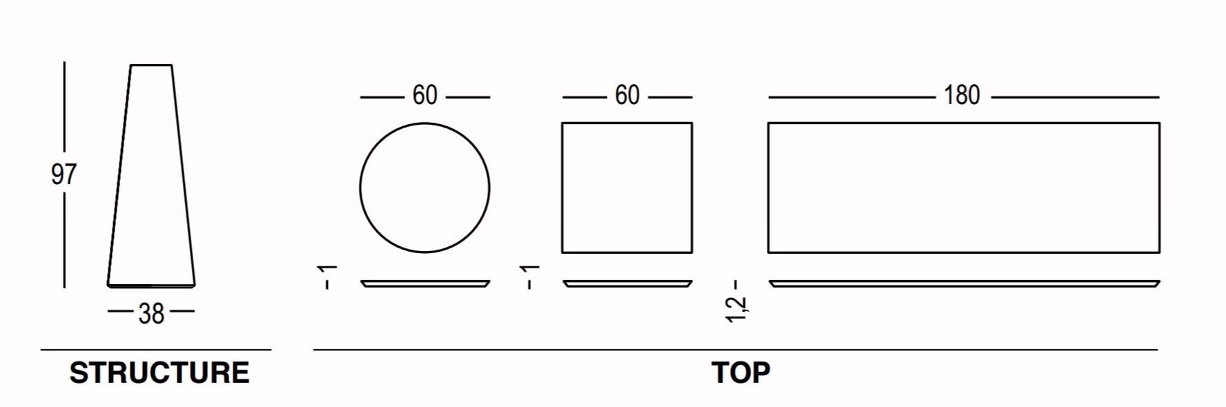 Plust Круглый пластиковый стол Fura sun-id-1473855 - Вид №3