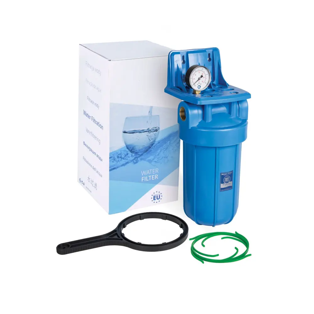 Магистральный корпус Aquafilter 10BB с манометром, резьба 1", FH10B1-B-WB STLM-2176941