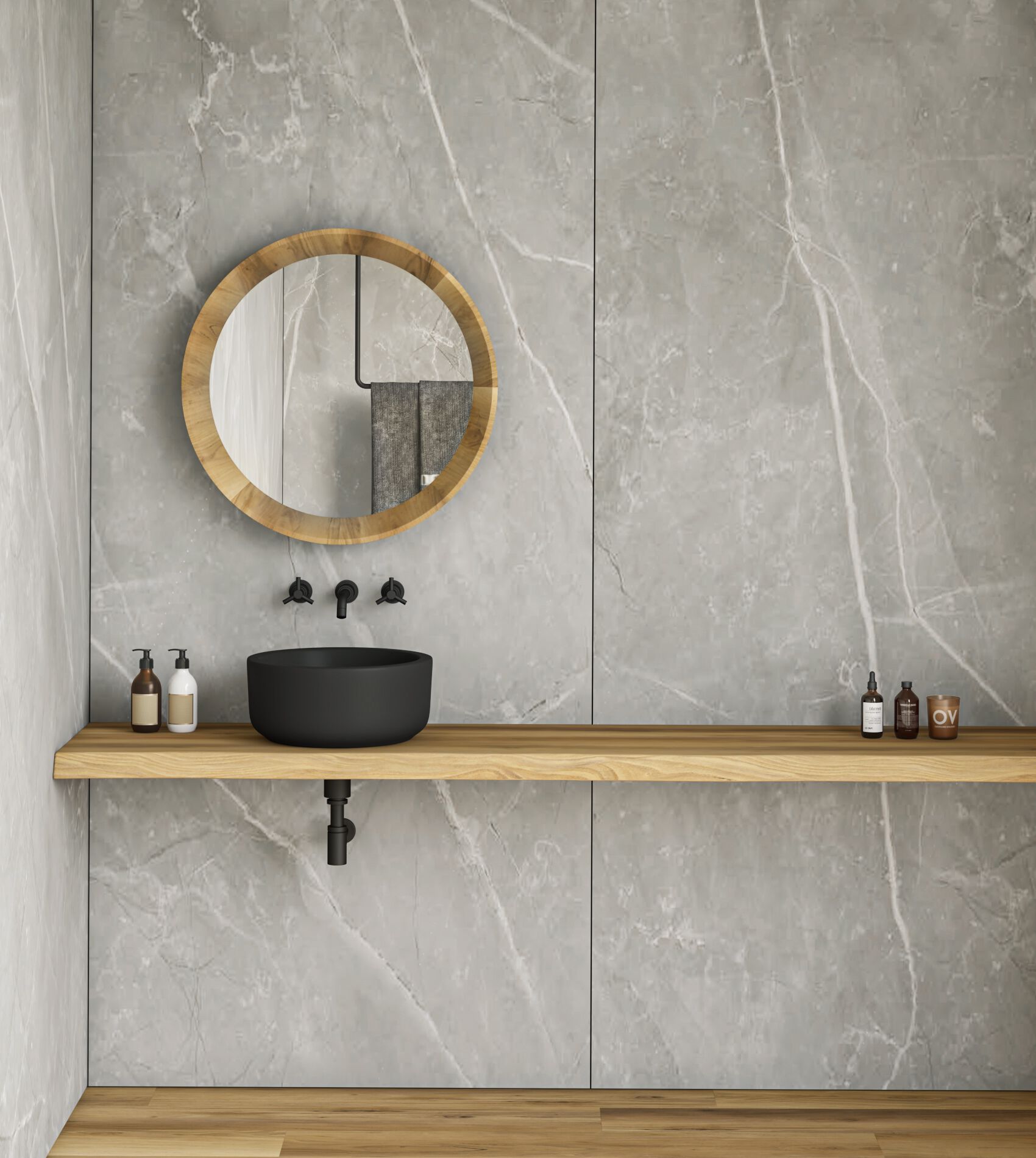 Макси-стеновые панели с мраморным эффектом для внутренней отделки Déco Хлоп! ARCH-00108400 - Вид №7