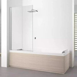 Novellini. Шторка на ванну 75x150 см 1V с хромированным профилем YOUNG 2.0