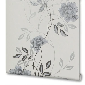 Обои виниловые Palitra Home Jardin серые 0.53 м 136-14