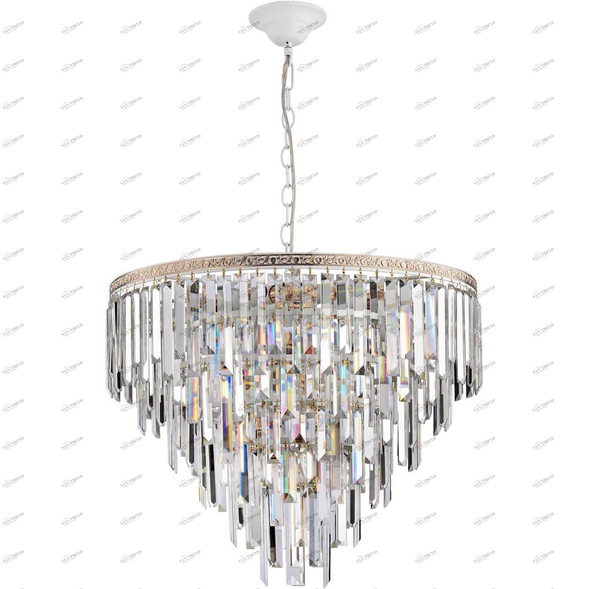 Подвесная люстра Stilfort Kristalina 2110/03/12P STILFORT ДИЗАЙНЕРСКИЕ, KRISTALINA 00-3888505 Золото;прозрачный 