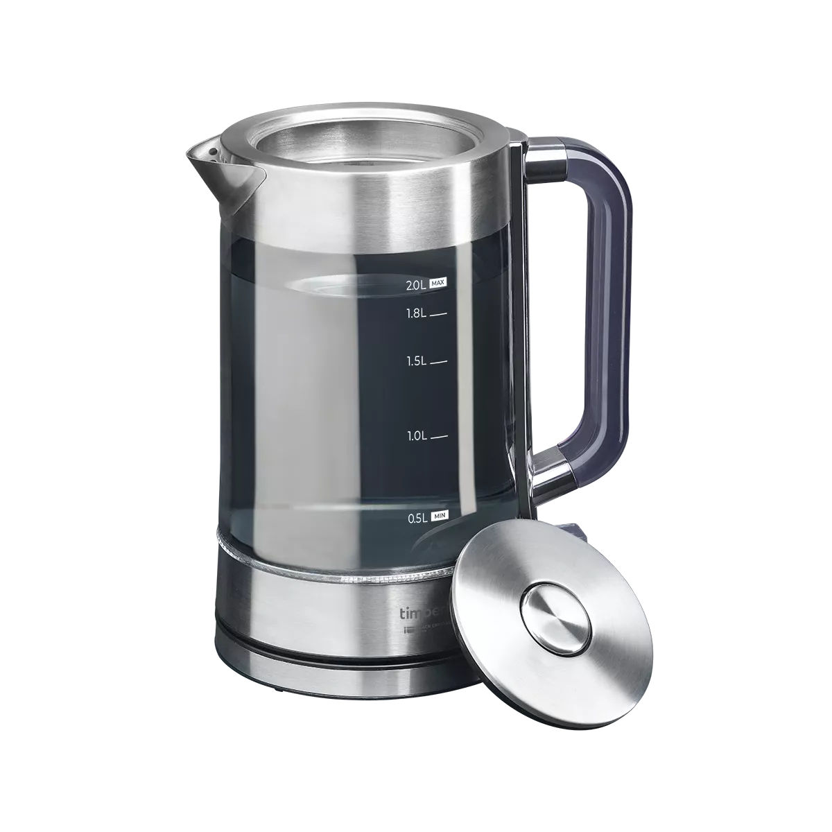 9240129 Электрочайник Timberk T-EK27G05 серебристый STDN-0096983 - Вид №3