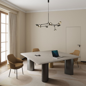 Квадратный стол для совещаний из МДФ