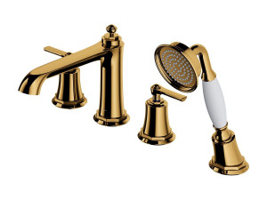 Смеситель для ванны с 4 отверстиями