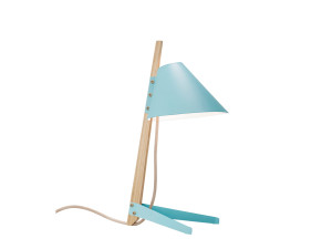 Настольная лампа из металла и дерева