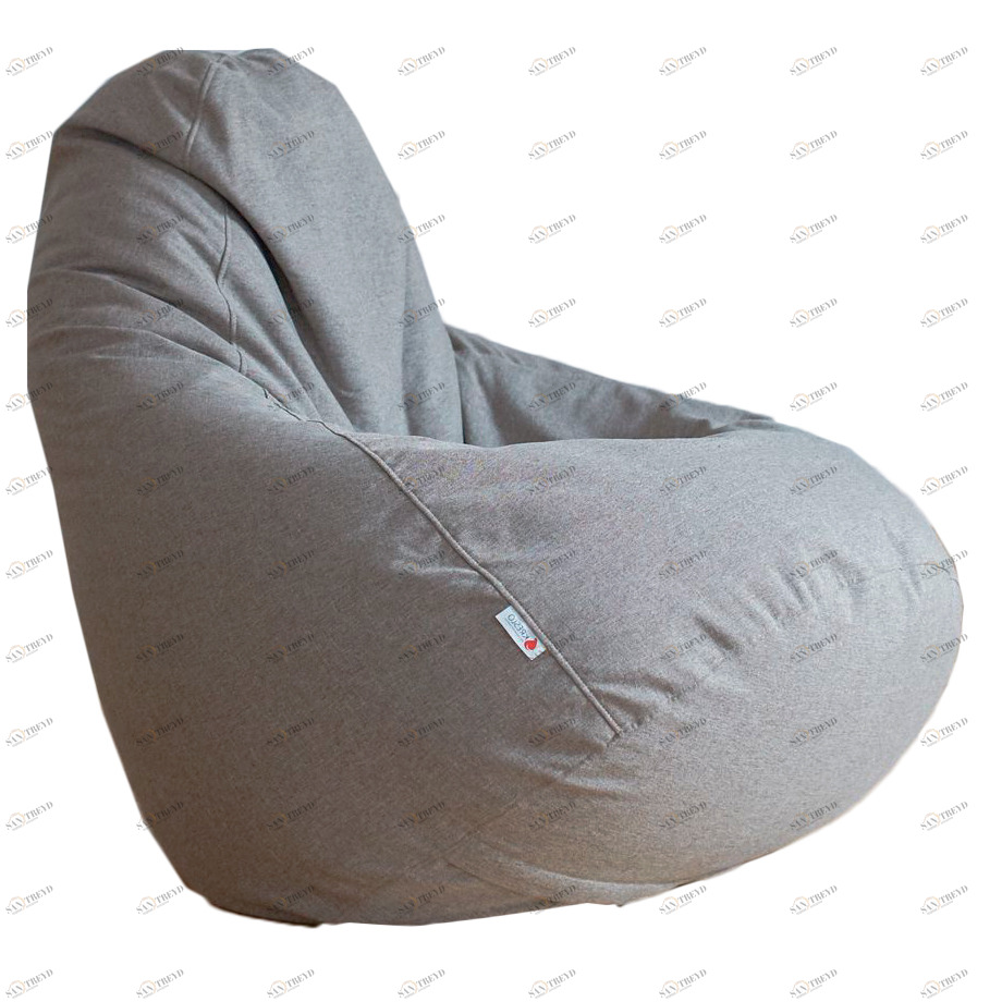 Кресло-мешок "Сальвадор" бежевое Kiton 5 МАСТЕРСКАЯ КРЕСЛО  335312 Серый Santreyd 