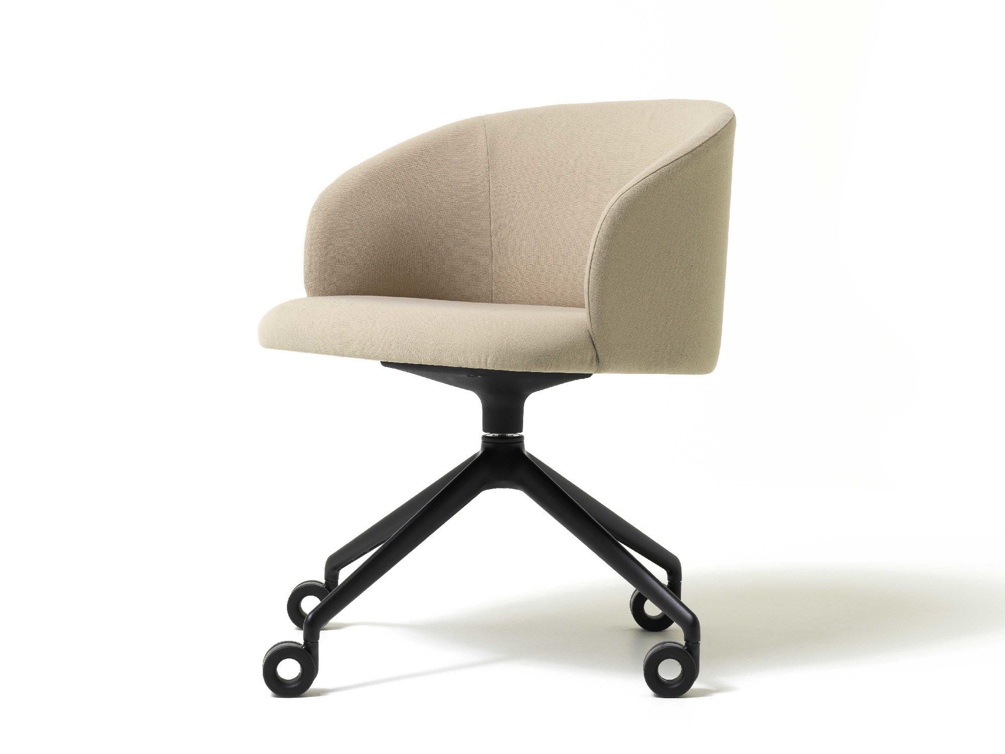 Вращающееся кресло на сиденье из ткани с колесами Diemme Loft Community ARCH-00132292