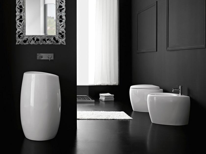 8606 Подвесной унитаз настенный Белый Scarabeo Ceramiche Moai Италия - Вид №1