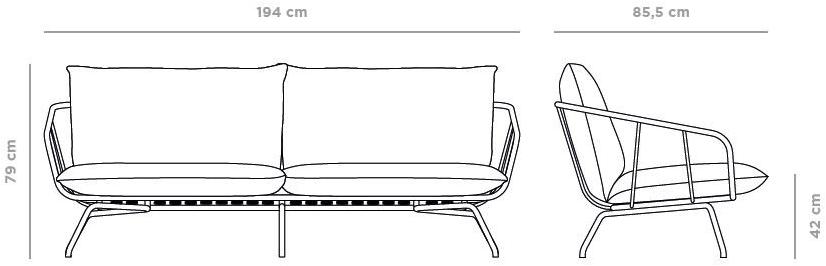 MUSOLA 3-х местный садовый диван Nansa sun-id-1509852 - Вид №6