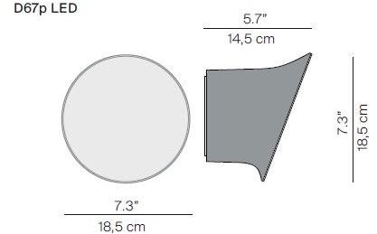 LUCEPLAN Светодиодный настенный светильник из поликарбоната sun-id-1351003 - Вид №3