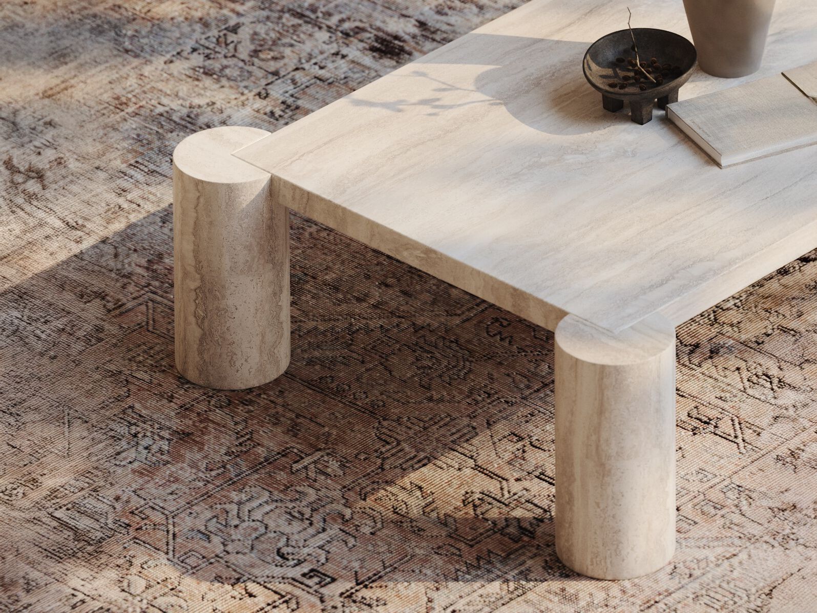 Деревянный прямоугольный низкий журнальный столик Natuzzi Italia храм ARCH-00143613 - Вид №5