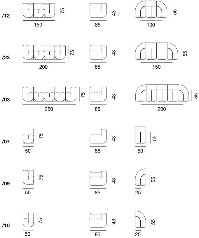 de Sede Секционный кожаный диван Ds-707 sun-id-1500442 - Вид №1