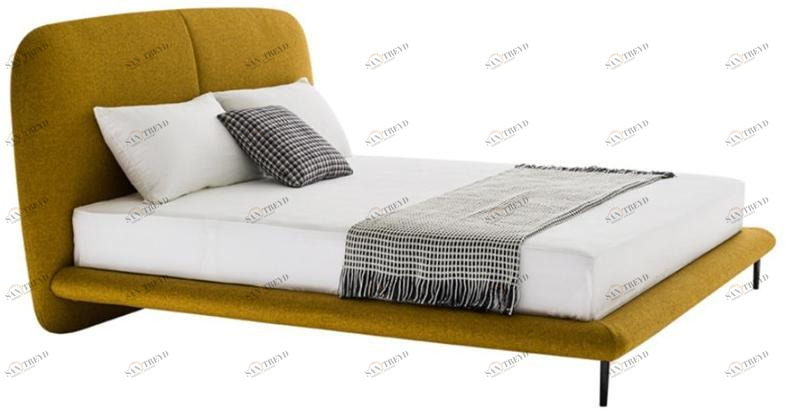 HC28 Cosmo Двуспальная кровать с мягким изголовьем Fugue 61f006