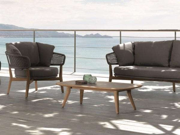 Talenti Прямоугольный столик для сада из тика Moon teak Montektc - Вид №1