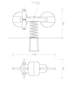 Рециркулированная пластиковая пружинная карусель