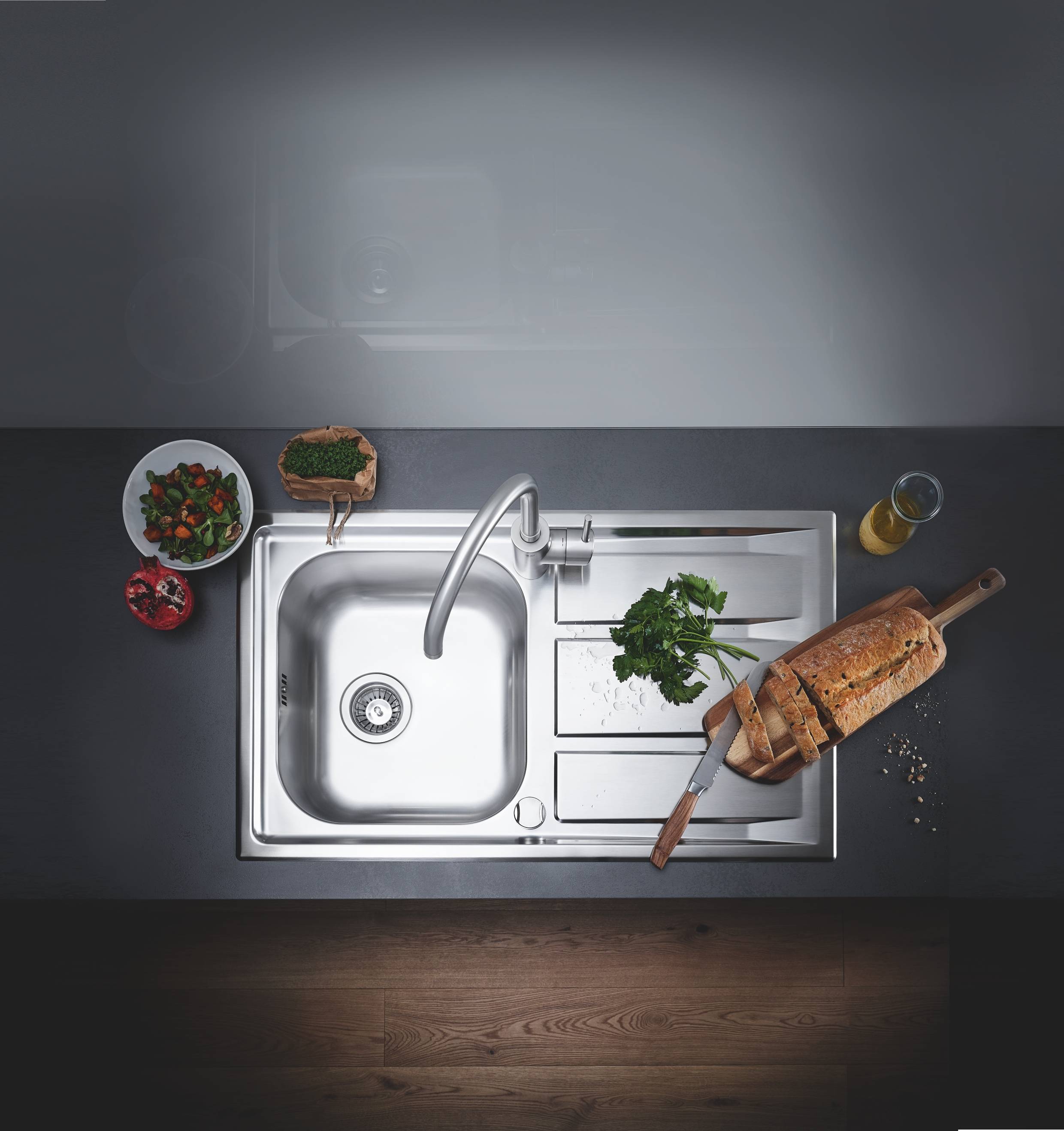 31568SD0 Мойка кухонная овальная Grohe K400 - Вид №3