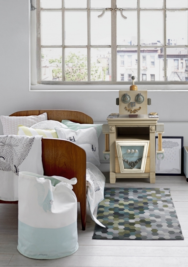 079044 Прикроватная тумбочка Baby Robot Lola Glamour Roots Santreyd