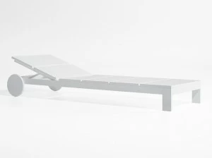 GANDIABLASCO Садовая кушетка из алюминия на колесиках Na xemena