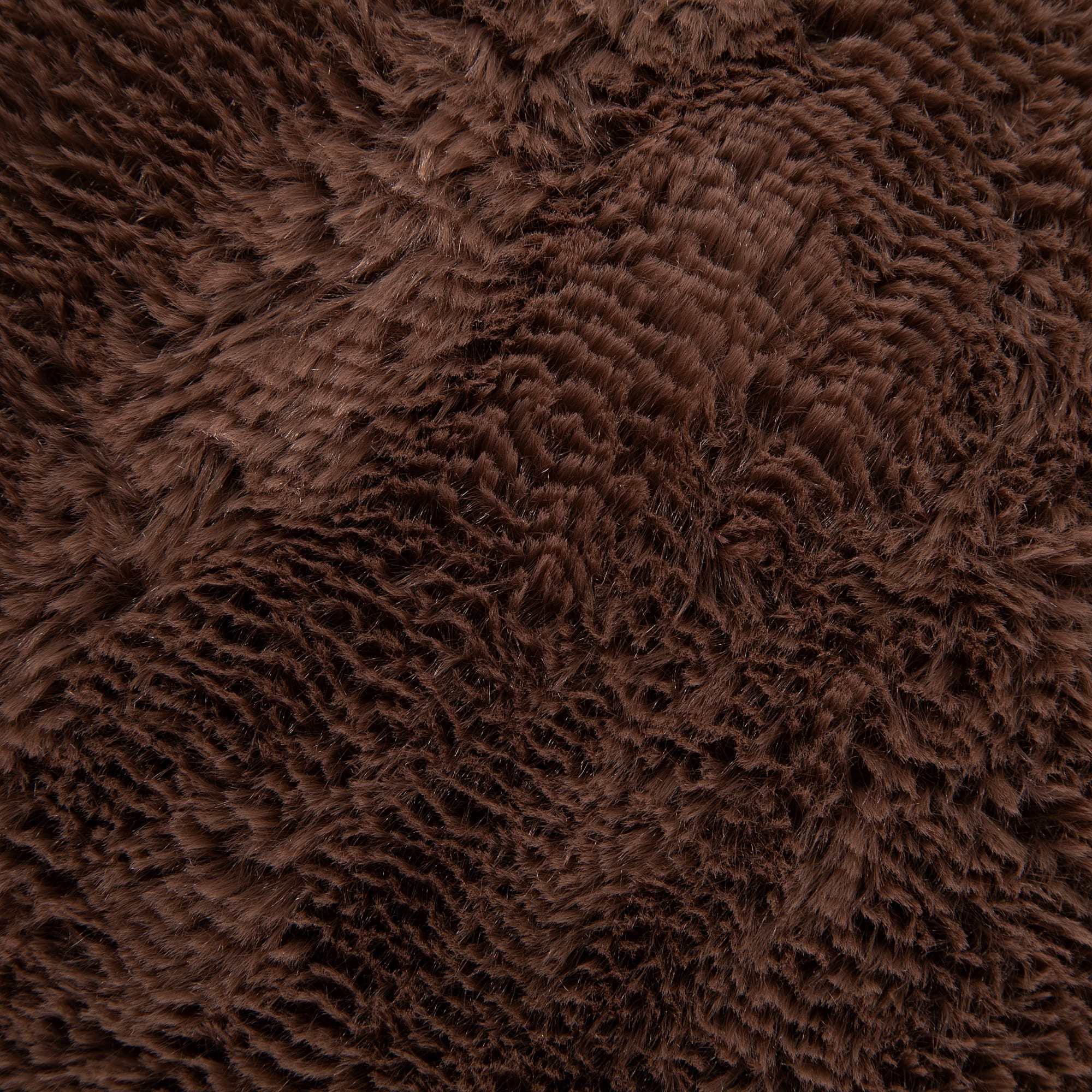 18680761 Плед декоративный 200х220 см, искусственный мех, цвет коричневый Santreyd  - Вид №2