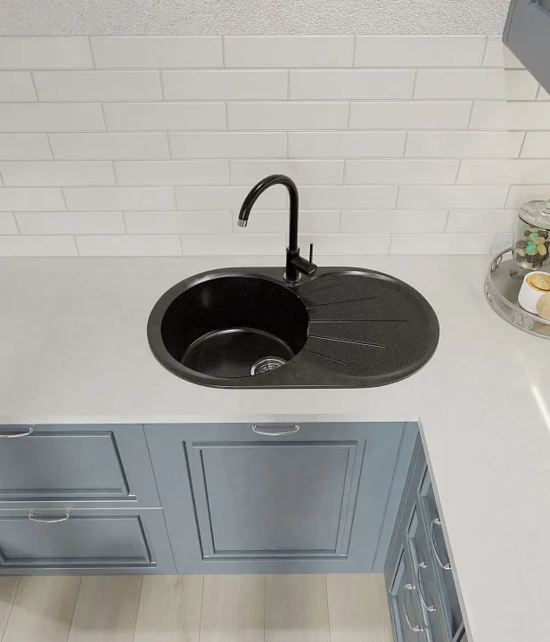 Кухонная мойка Искусственный камень RONDO S555 GranFest R-750L-S555 - Вид №4