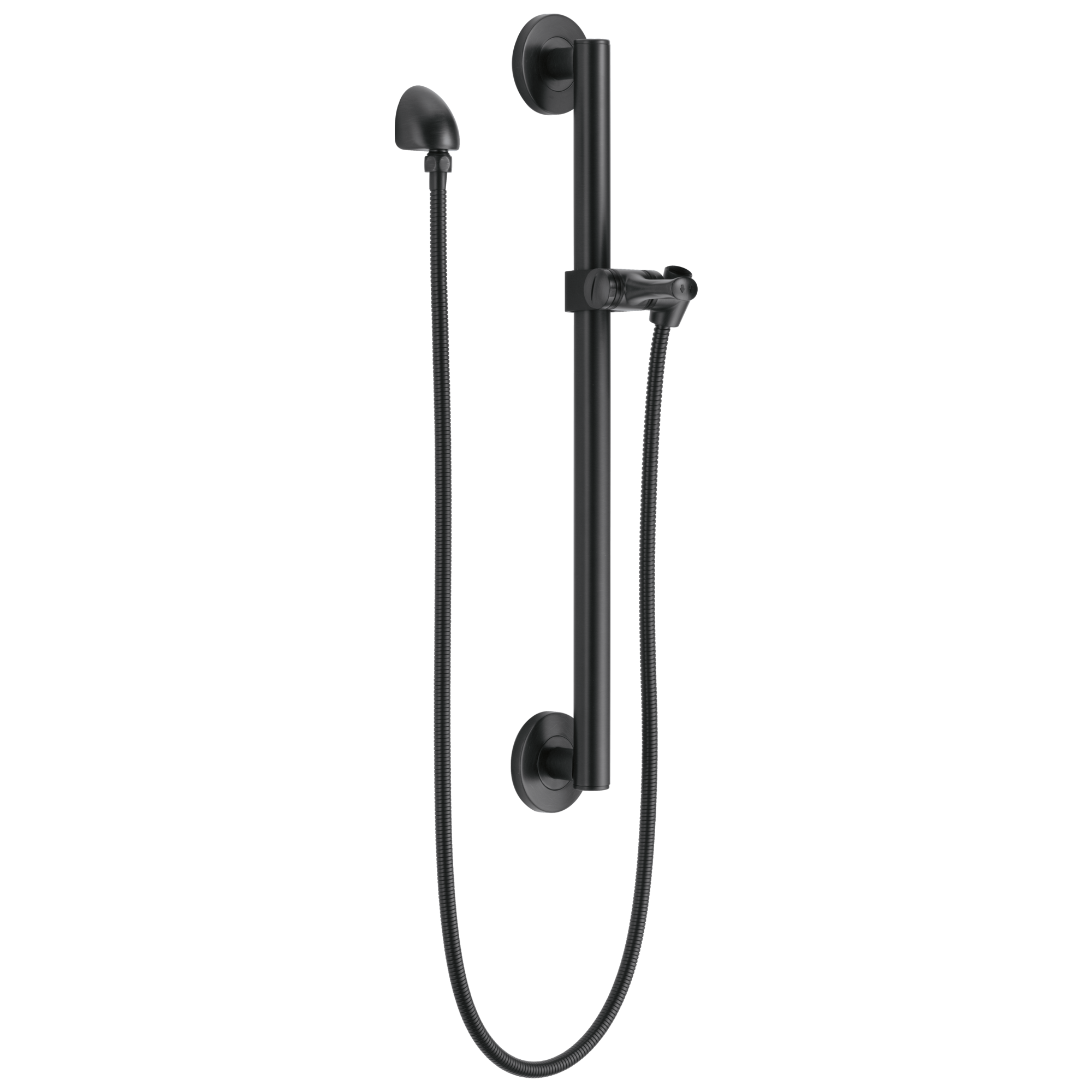 51600-BL Регулируемая направляющая / поручень в сборе с локтем Delta Faucet Universal Showering Матовый черный 