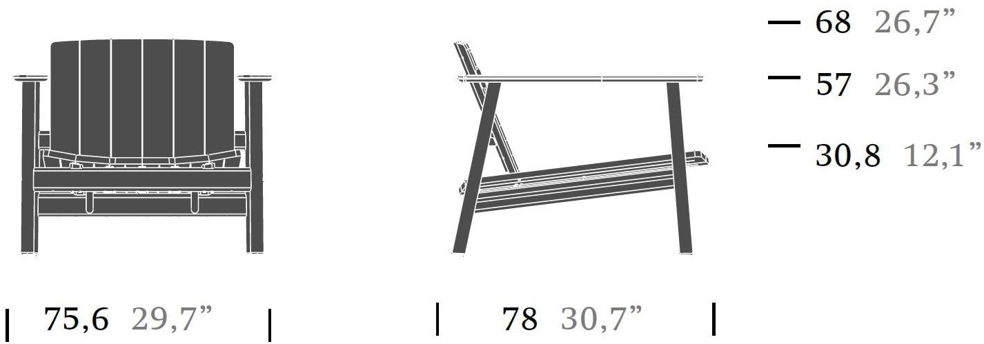 Kettal Садовое кресло из ткани Riva #26370-... - Вид №3