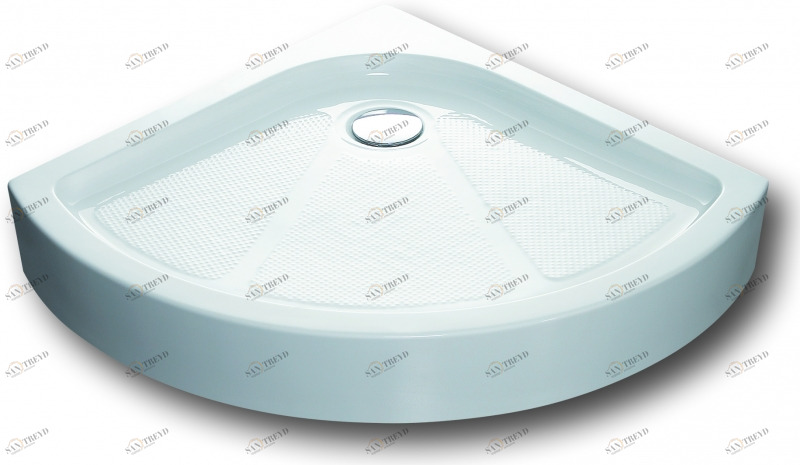 Акриловый поддон с регулируемыми по высоте ножками с сифоном в комплекте Type-R2 P49 bravat 