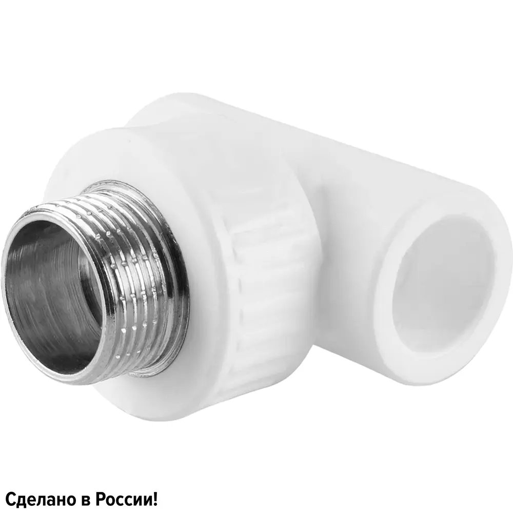 Тройник комбинированный Ростерм 20x3/4"x20 мм НР полипропилен STLM-2053358