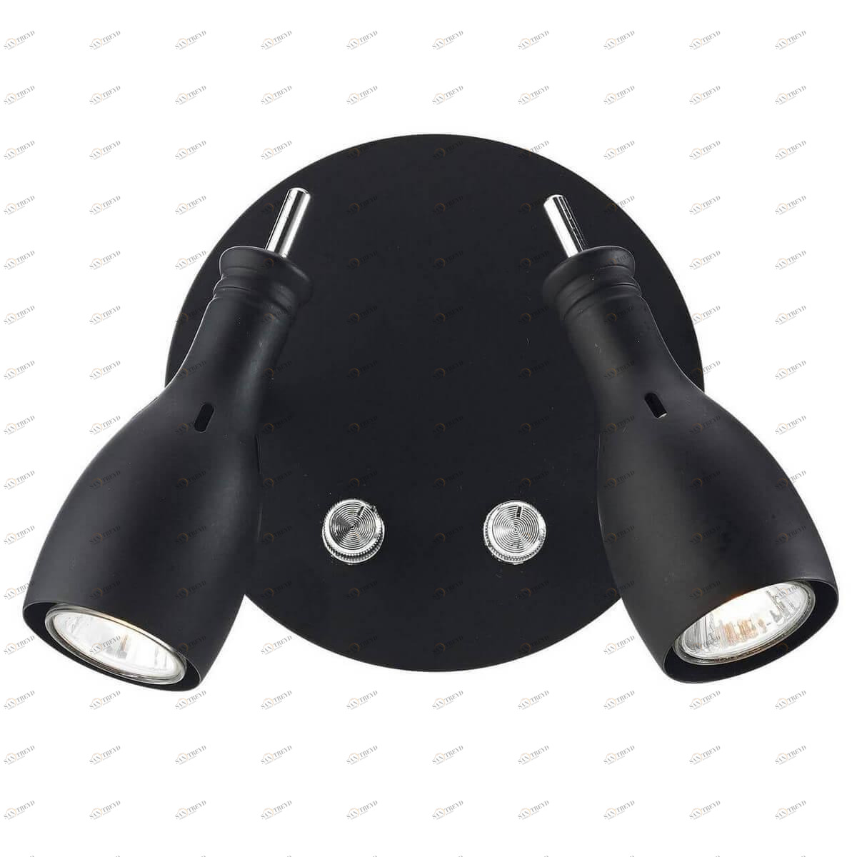 Спот настенный галогеновый на 2 лампы черный Lammhult 102657 MARKSLOJD LAMMHULT 00-3926184 Черный 