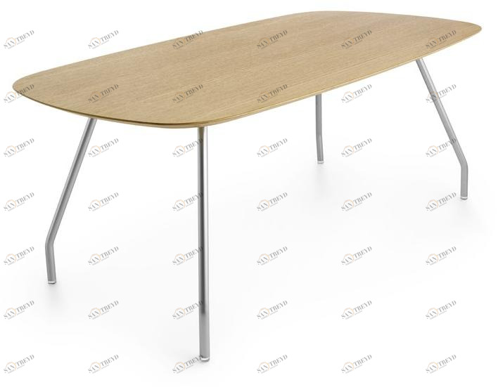 Crassevig Овальный стол из фанерованной древесины Worktop sun-id-1450548