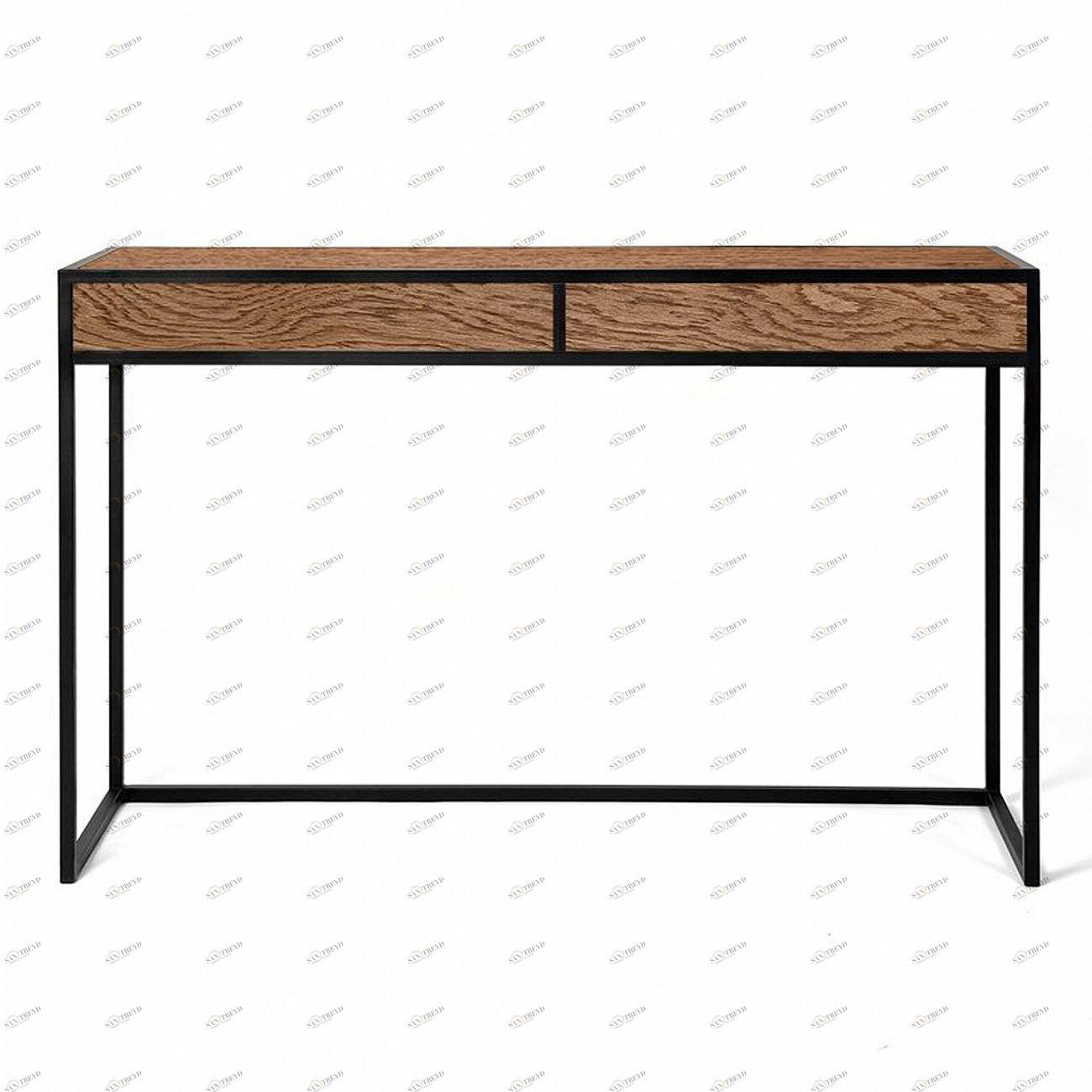 Письменный стол с ящиками деревянный, темный дуб Workspace box 2 black INTELLIGENT DESIGN  260814 Коричневый 