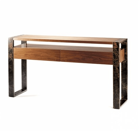 Mambo Unlimited Ideas Прямоугольная консоль из ореха sun-id-1389260 - Вид №1