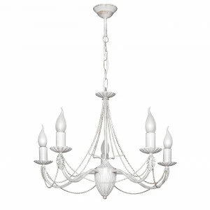 Люстра дизайнерская Always белая 10135-5L SUPERNW СВЕЧИ 056693 Белый