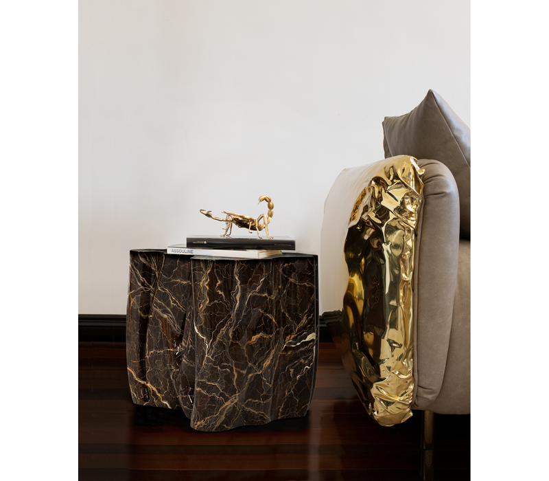 0-038 Монохромный коричневый столик из искусственного мрамора Boca Do Lobo  - Вид №13