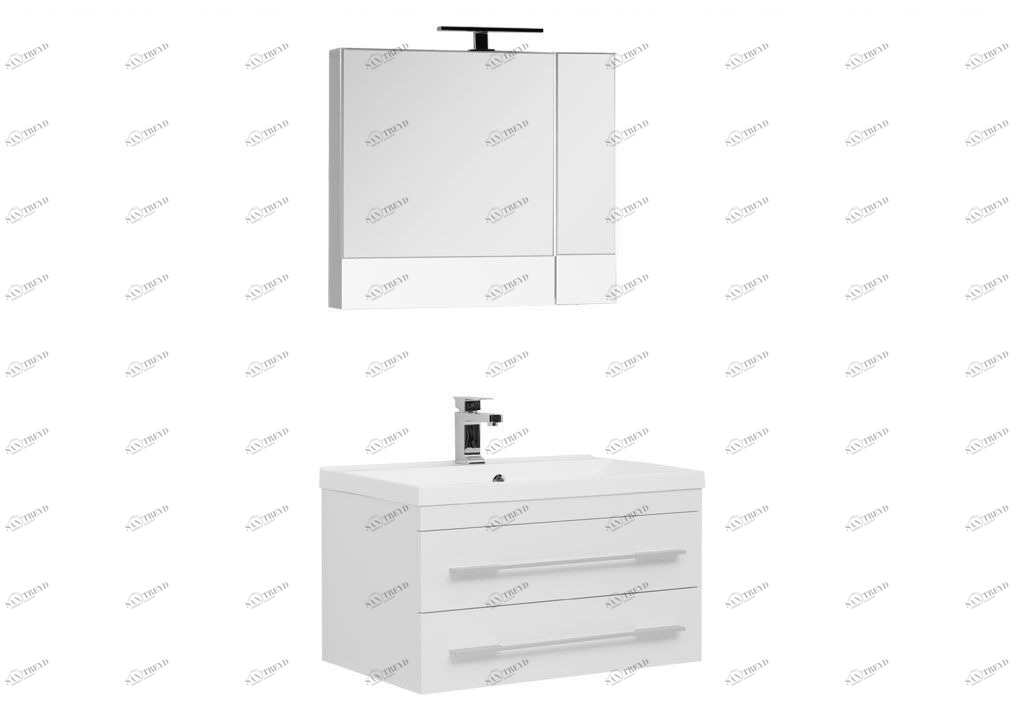 Мебель для ванной Aquanet Нота NEW 75 белый (камерино) 00231060