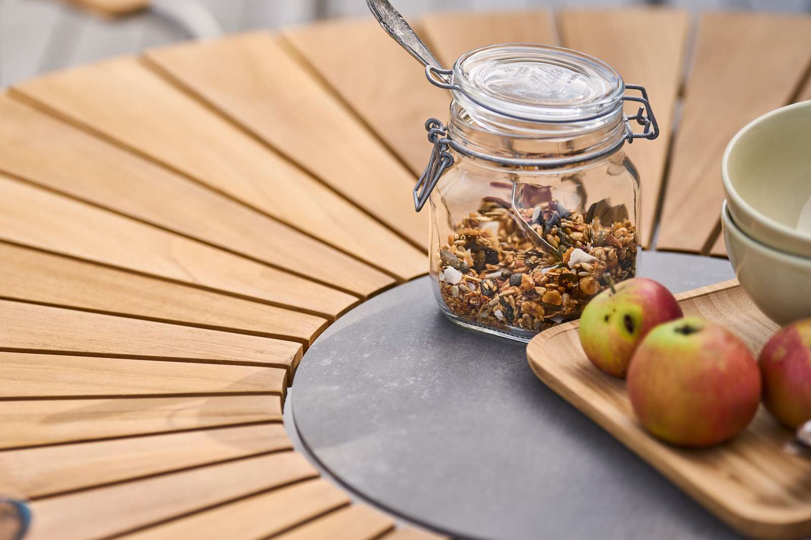 Круглый стол из тикового дерева Mindo Mindo 101 ARCH-00130538 - Вид №5