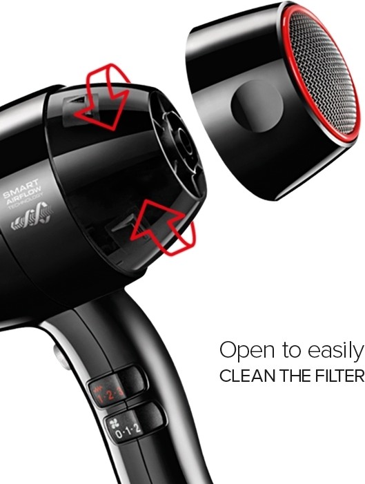 Valera Swiss Silent Jet 8500 Ionic TF Мод. SXJ 8500 RC TF - 2000 Вт - бесшумный высокопроизводительный профессиональный фен для волос. 55860208  - Вид №4