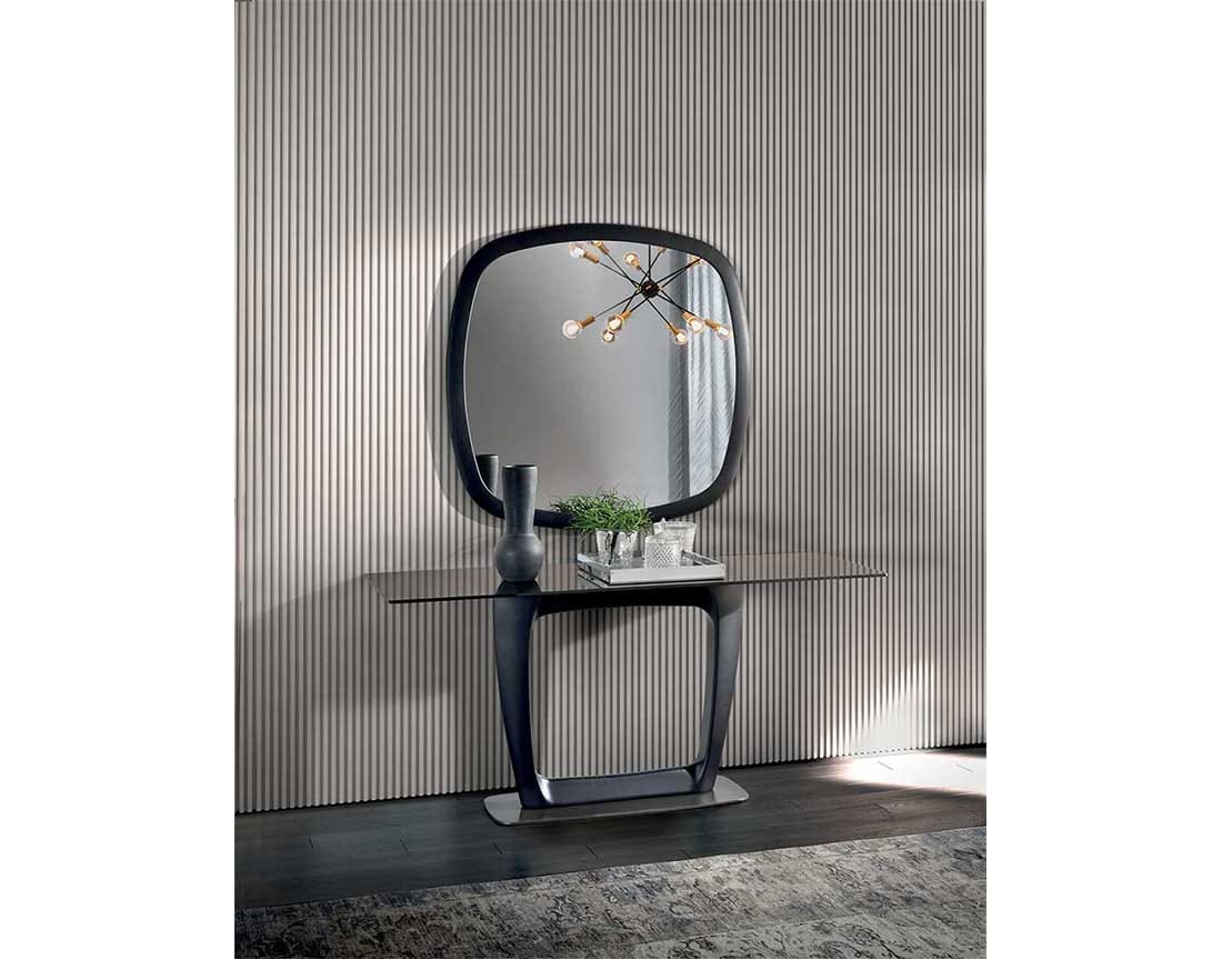 Квадратное зеркало из массива дерева с рамкой Pacini & Cappellini Mirage ARCH-00118299